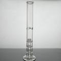 Straight Type Glass Bongs with Triple Honeycomb Percolators