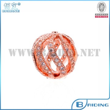 2014 Rose gold wholesale sterling silver charms beads