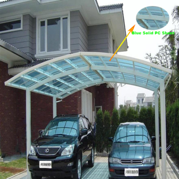 Car garage sheds /Car garage with solid polycarbonate sheet