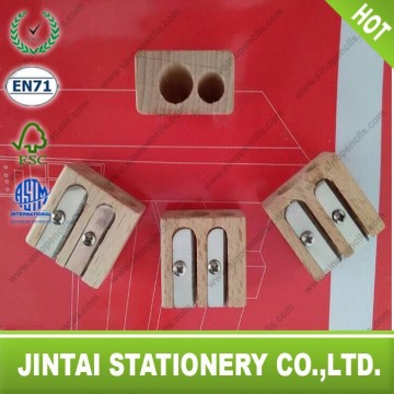 Wooden Double hole sharpener (two hole sharpener)