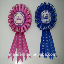 Wholesale Satin Ribbon Metal Rosette