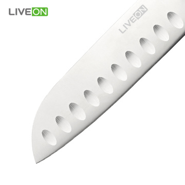 Cuchillo Santoku de acero inoxidable japonés de 5 pulgadas