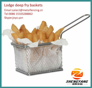 2014 KFC applied chicken nuggets conical baskets stainless steel mesh reinforced chips baskets lodge deep fry baskets