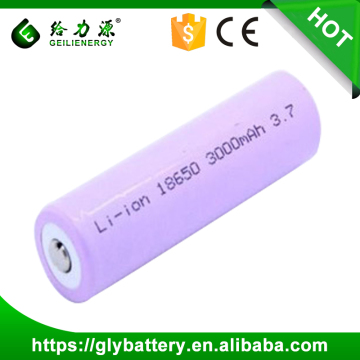 Rechargeable 3.7V 3000mAh 18650 lithium ion Battery