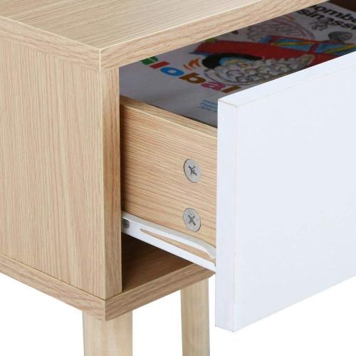 Wood modern nightstand with drawers