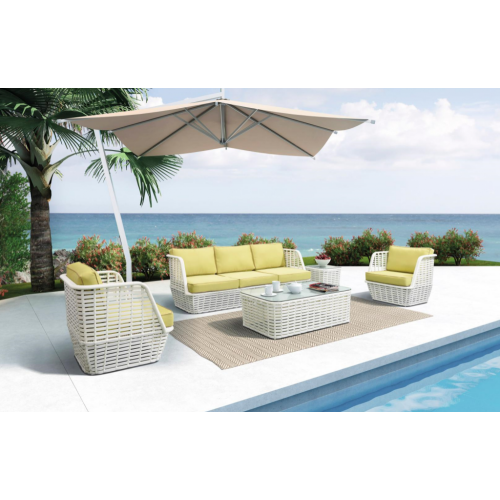 Pabrik outdoor sofa anyaman ringan