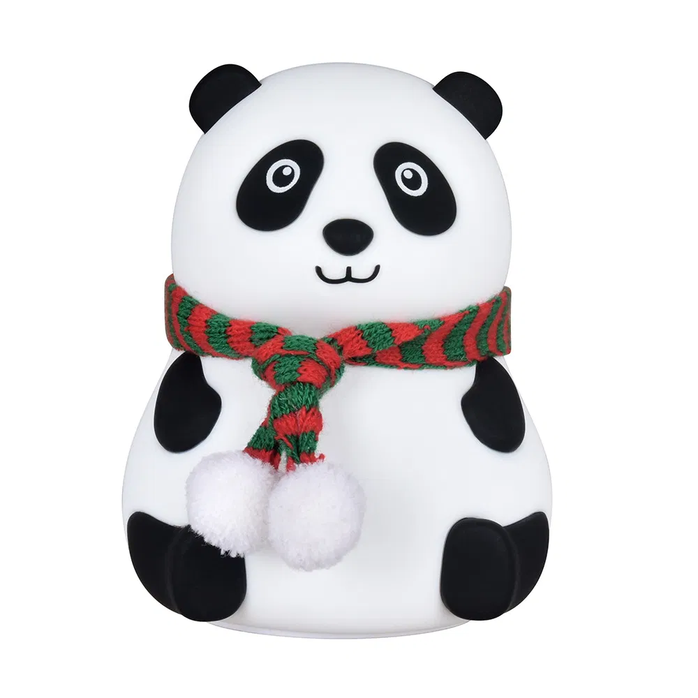 Silicone Panda Night Light with Touch Activation for Home Adorable Bedside Light