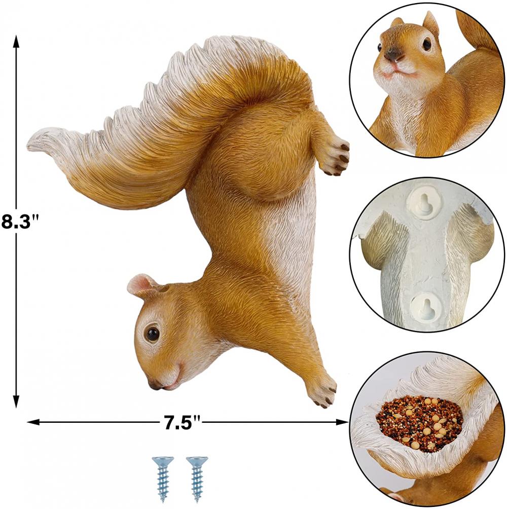 Squirrel Bird Feeder Tree Tree Outdoor