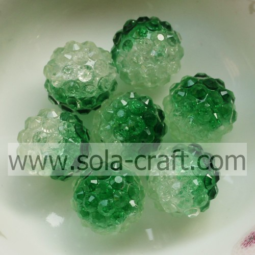 Artificial Semi-colored Crackle Berry Rhinestone Beads for Ornament Jewelry, Necklace and Bracelet