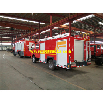 Caminhões de bombeiros pequenos de 3000L 140hp