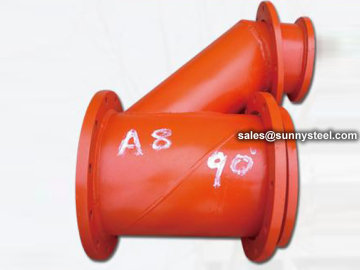 Cast Basalt Lined Steel Special Shape Pipe