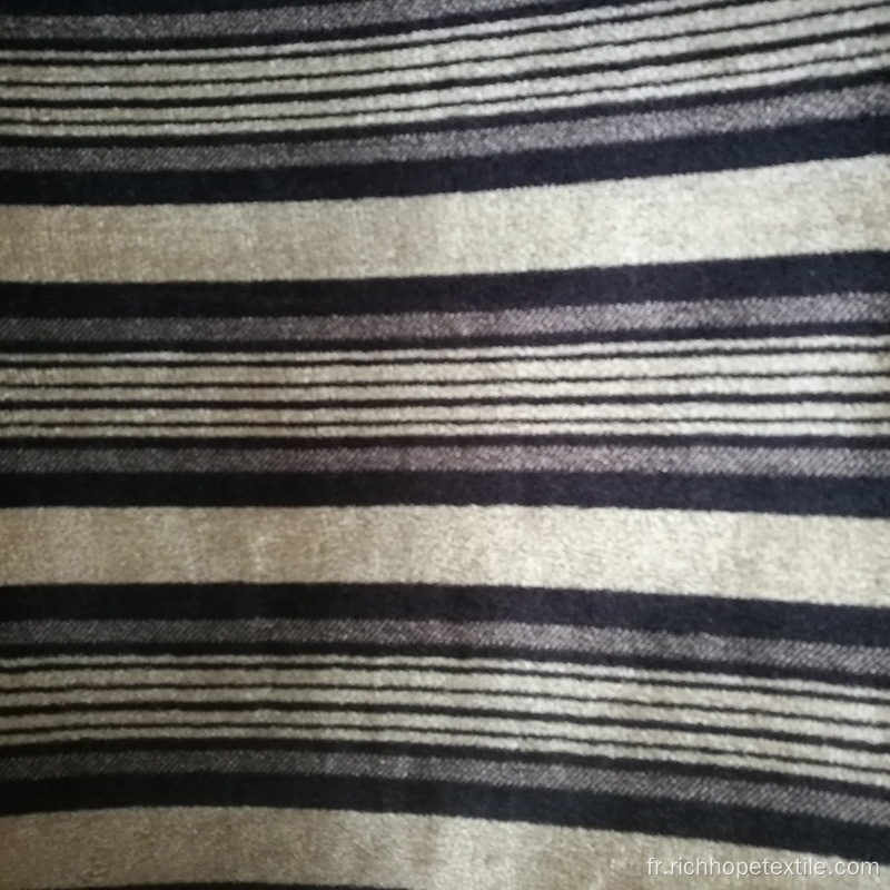 Tissu de velours tricoté 100% polyester de haute qualité imprimé