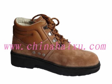 Cow Leather Natural Color Safety Shoes