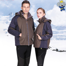 Men's Three In One Hooded Shell Parka Coat