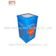 Recycled Waterproof Cardboard Dump Bins With Glossy Printing