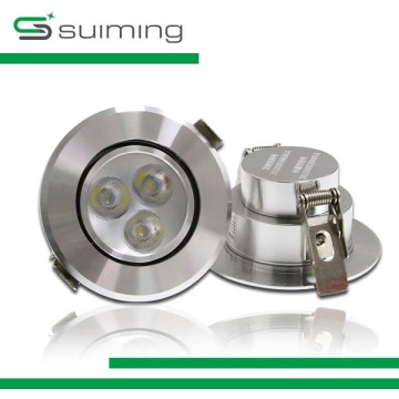 3w led cob ceiling light round recessed lightng