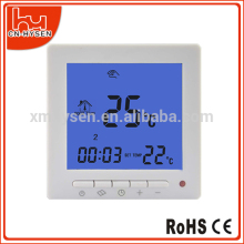 Double temperature display room air conditioning thermostat
