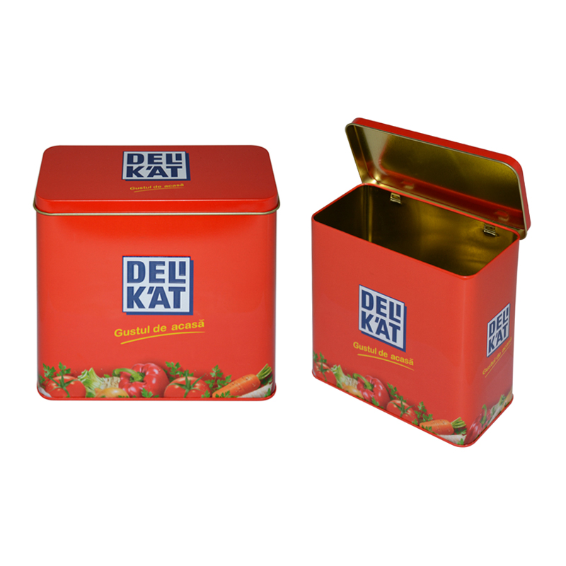 Rectangular shape Chinese tea cans wholesale Decorative Tea Bag Packing Box Airtight Food Grade packing Tea Tin Boxes