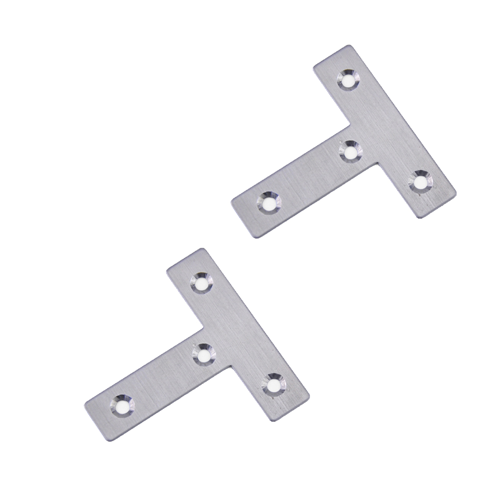 Customized Hardware parts OEM T shape and stainless steel furniture corner bracket for wood