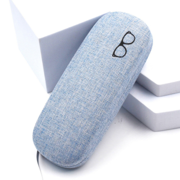 Ready Stock Metal Optical Case Linen Glasses Case Hard Shell Eyeglasses Box