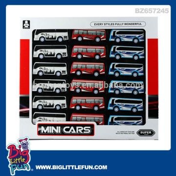 Sliding plastic mini bus toy