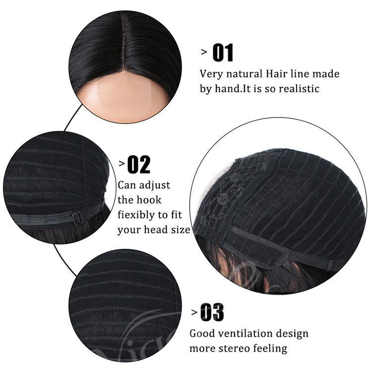 Vigorous Futura Hair Colored U Part Heat Friendly For Black Women Highlight Short Curly Wigs Synthetic Lace Front