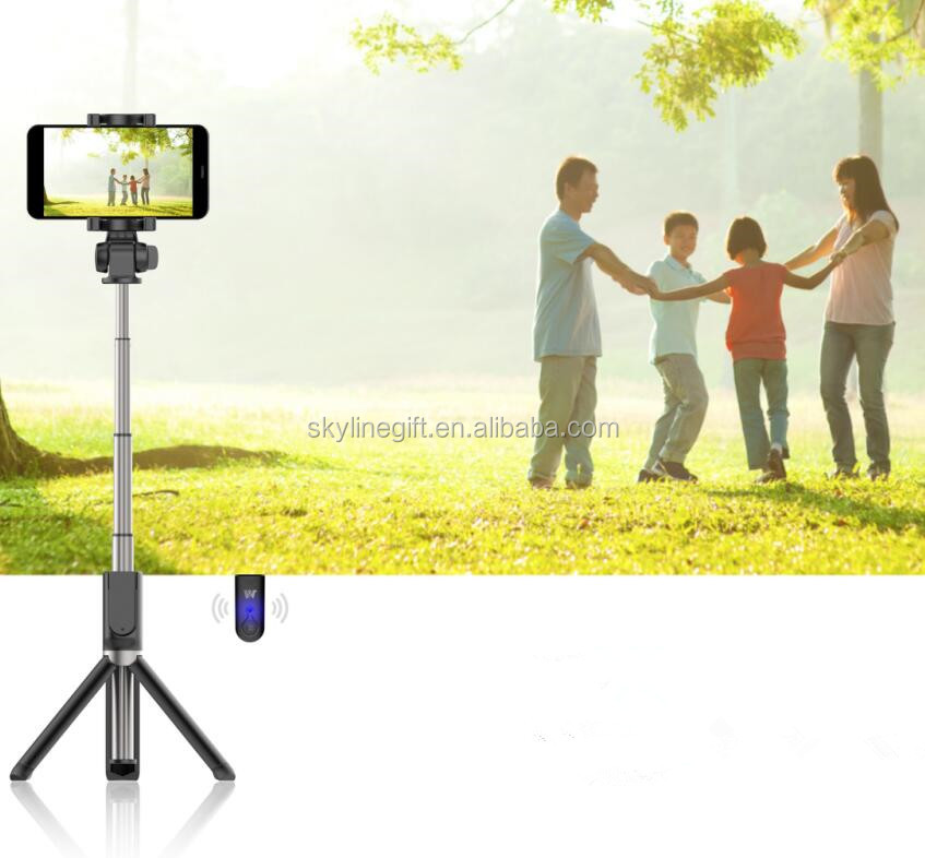 Smartphone Mobile Phone Selfie Stick tripod with remote control photo taking