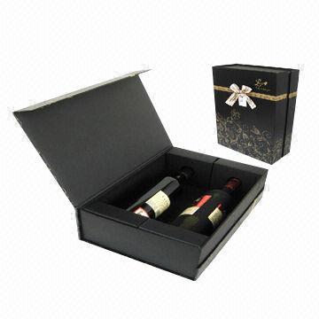 Kotak hadiah anggur kaku, cocok untuk berbagai mewah anggur packing