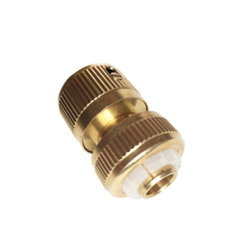 Brass garden hose waterstop connecter