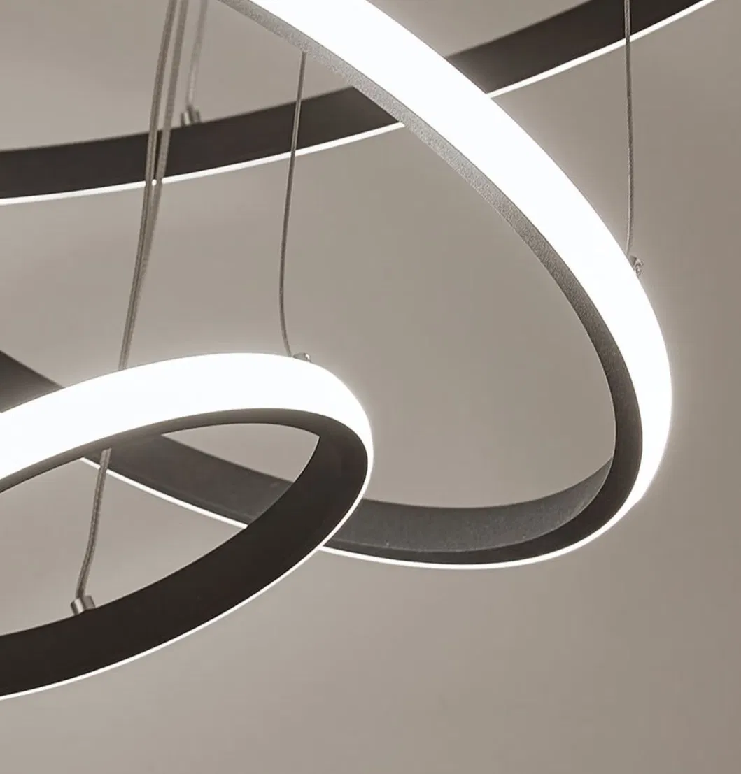 Luxury Decorative Circle Ring Pendant Light for Modern Living Room