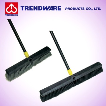 Flagged Bristle PP Plastic Floor Clean Sweep Broom