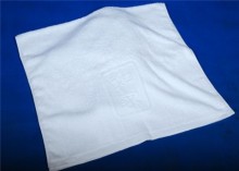 Jacquard Face Cloth Hotel Towel White
