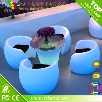 Portable illuminated outdoor led furniture