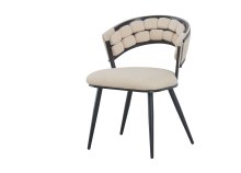 Modern Handwoven Upholstered Chair for Elegant Seating