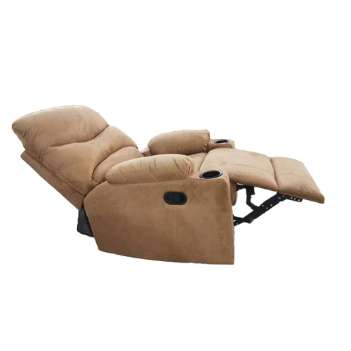 Single Faux Suede Fabric Recliner Sofa