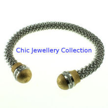 Jewelry Stainless Steel Cuff Bangle Bg286-1cable Bangle, Cuff Bangle Stainless Steel Bangles For Promotion