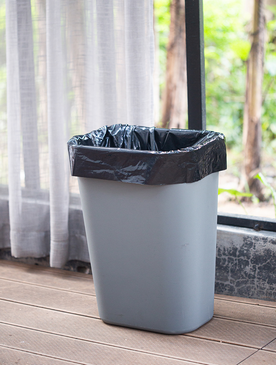 Big Size Black Plastic Wastebasket Bags