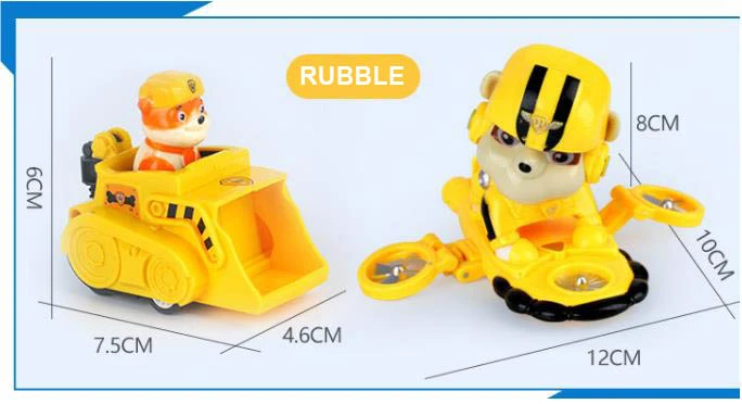 2018 Popular Cartoon Dog Patrol Rescue Racers Car Plastic Children's Toy Car