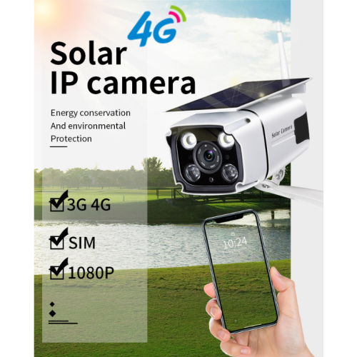 Solar Power 4G säkerhetskamera 1080P IP-kamera