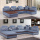 Couch L Shaped Fabric Lounge Sectional Sofa