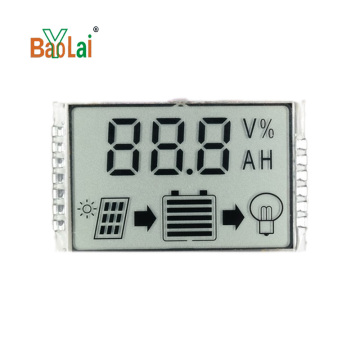 Baolaiya Custom 7-Segment TN/HTN LCD Display for Solar Inverter with White Backlight