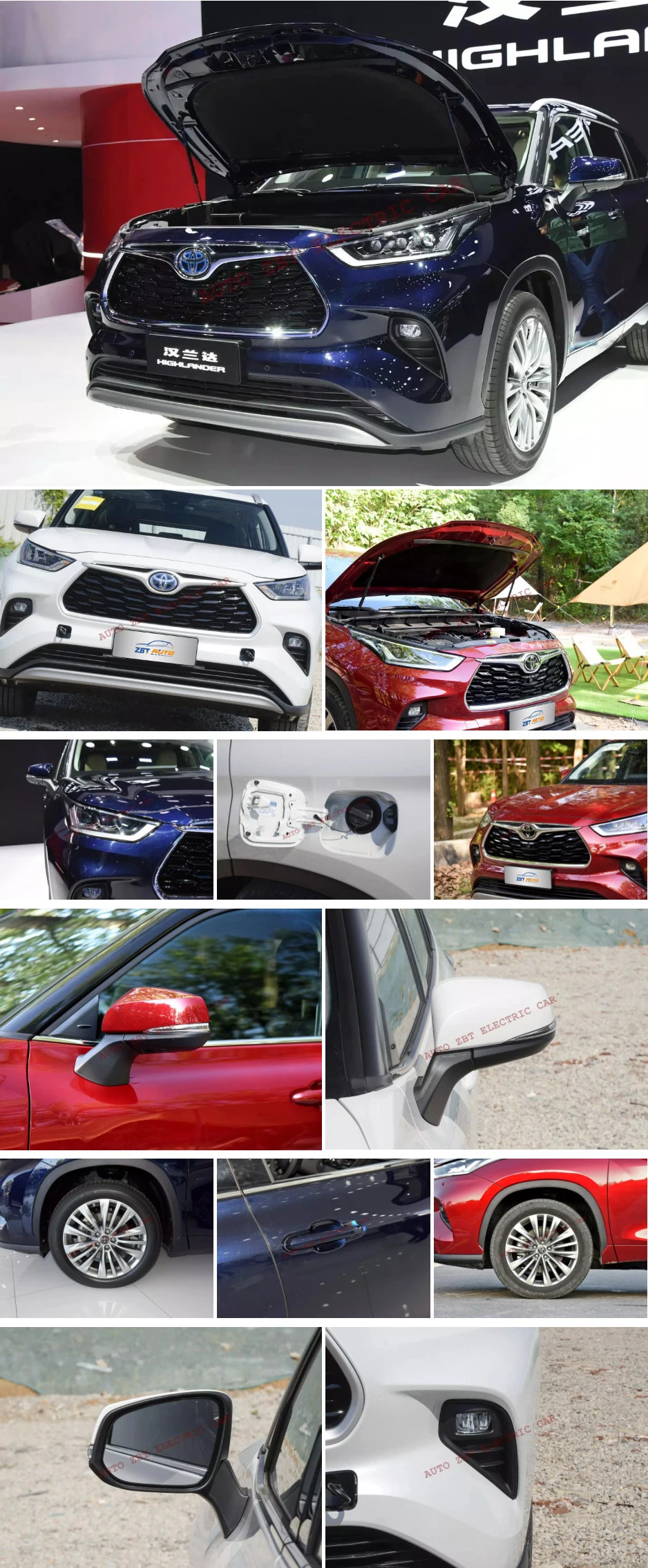 2022 Year Green Highlander Long Range SUV Electric Gasoline Car New Energy Vehicle with Coc Certification