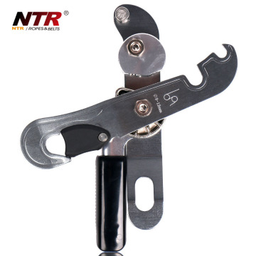 Aluminum Stop Descender for Outdoor Climbing Hand Controls