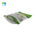 eco-friendly stand up zipper tea pouches bag