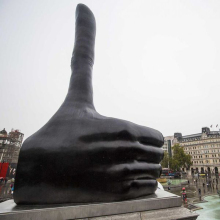 casting bronze foundry metal craft open hand sculptures for graden