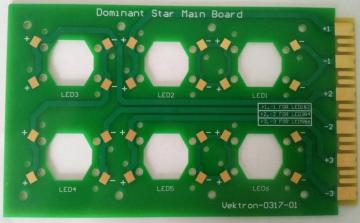 Double sides fr4 pcb hard gold finger