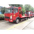 6 Ton Truk Transport Flatbed untuk Pengiriman Excavator