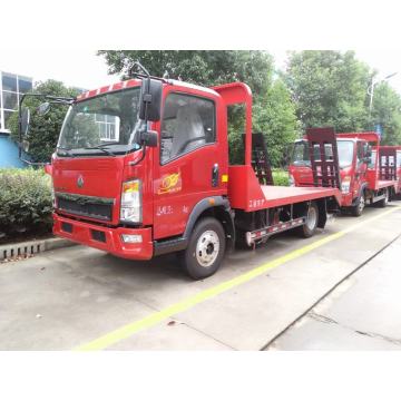 6 tons flatbed transport truck for delivery excavator