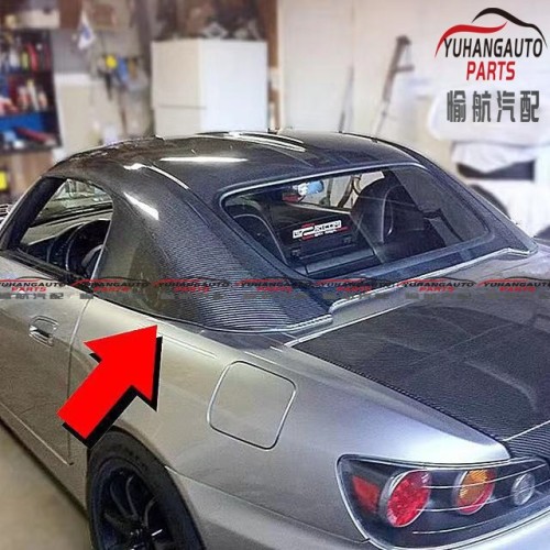 Tetto in fibra di carbonio Honda Hard top in vetro per auto