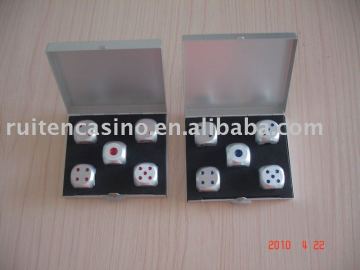 Aluminon Dice Set.dice set,metal dice,poker dice